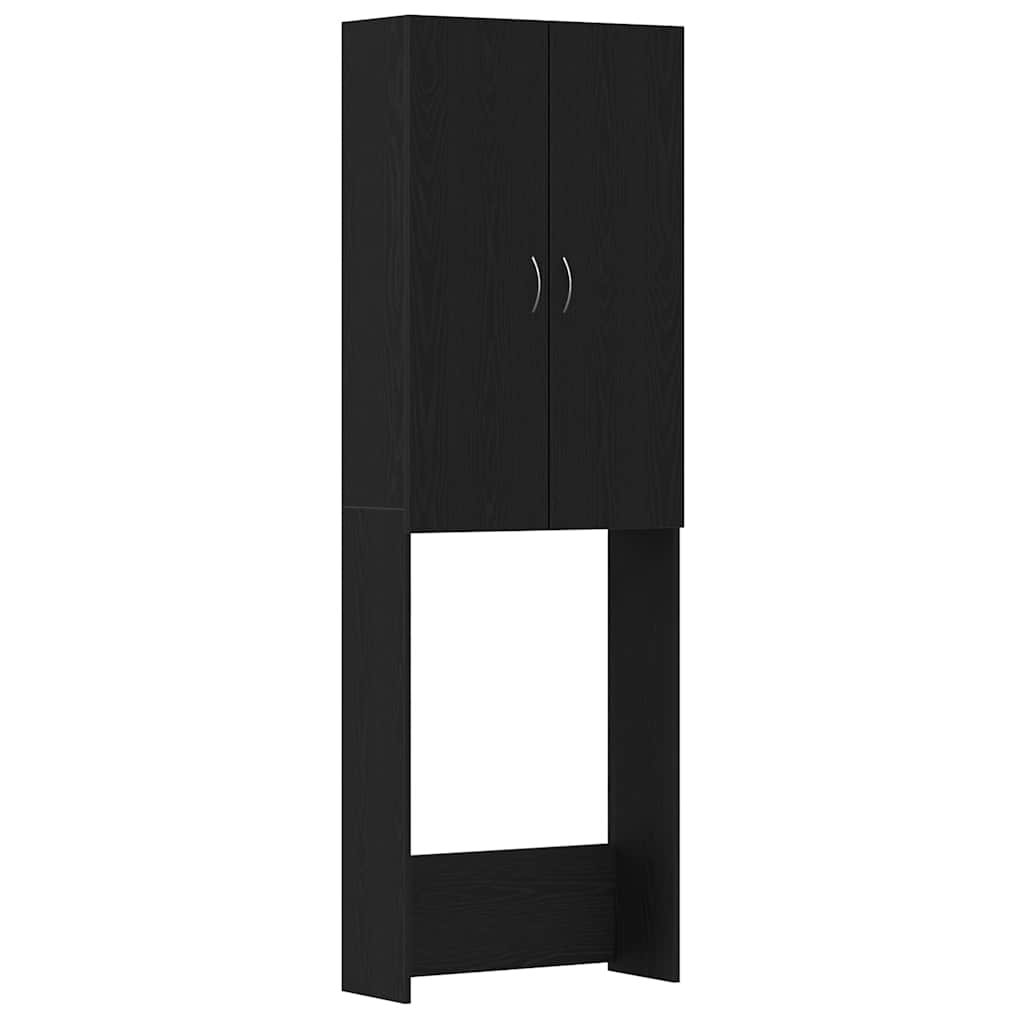 Vidaxx meuble lave linge 64x25,5x190 cm coloris chêne noir