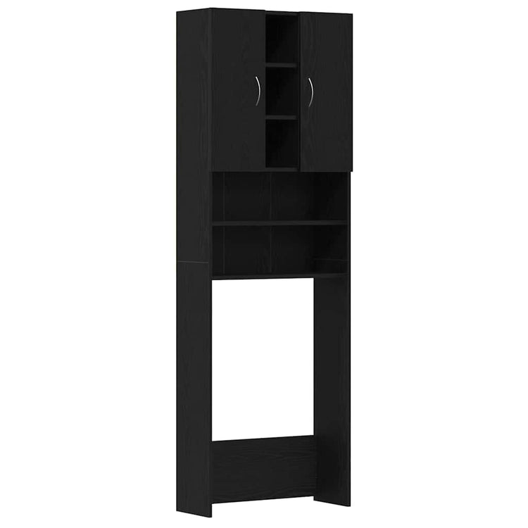 Vidaxx meuble lave linge 64x25,5x190 cm coloris chêne noir