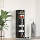 Vidaxx armoire à chaussures 25x27x102 cm bois fini couleur chêne noir