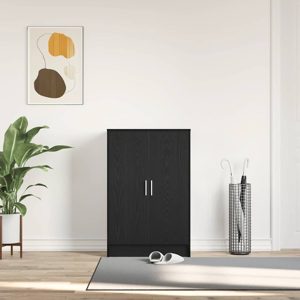 Vidaxx armoire à chaussures 60x35x92 cm aggloméré chêne noir