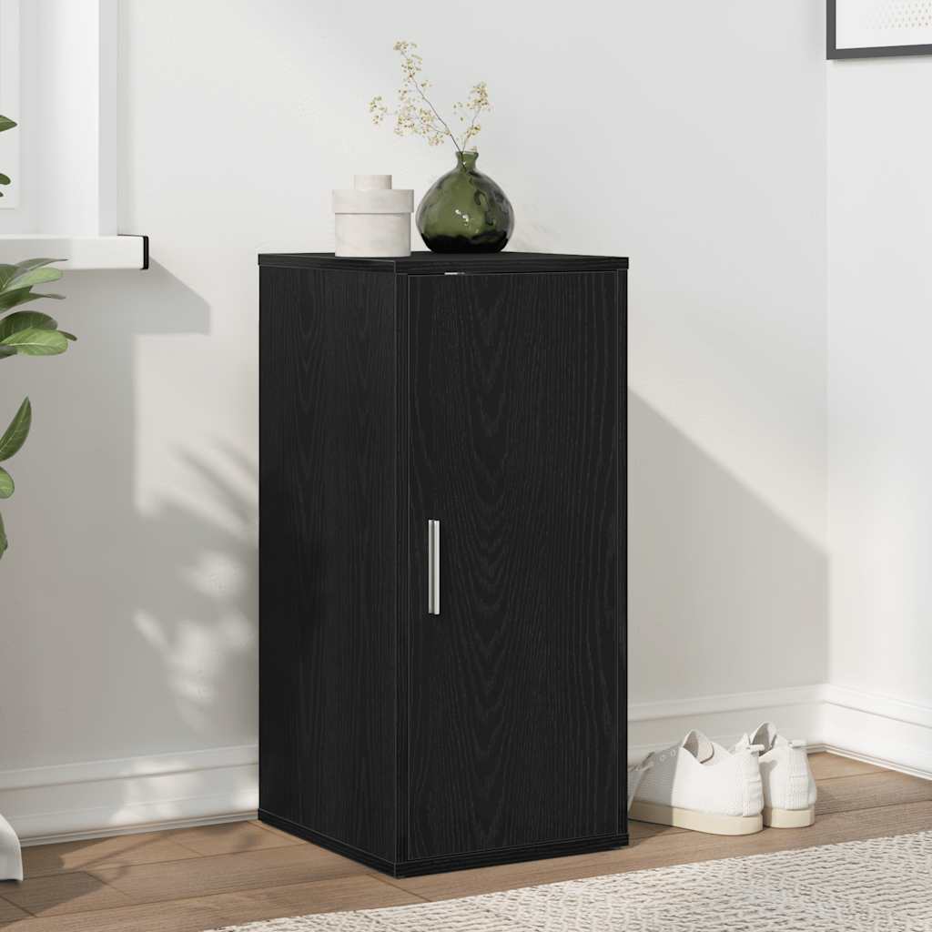 Vidaxx armoire à chaussures 32x35x70 cm aggloméré chêne noir