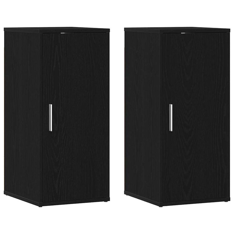 Vidaxx armoires à chaussures 32x35x70 cm aggloméré 2 pcs chêne noir