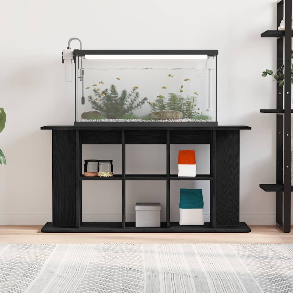 Vidaxx support d'aquarium chêne noir 120x40x60 cm bois d'ingénierie