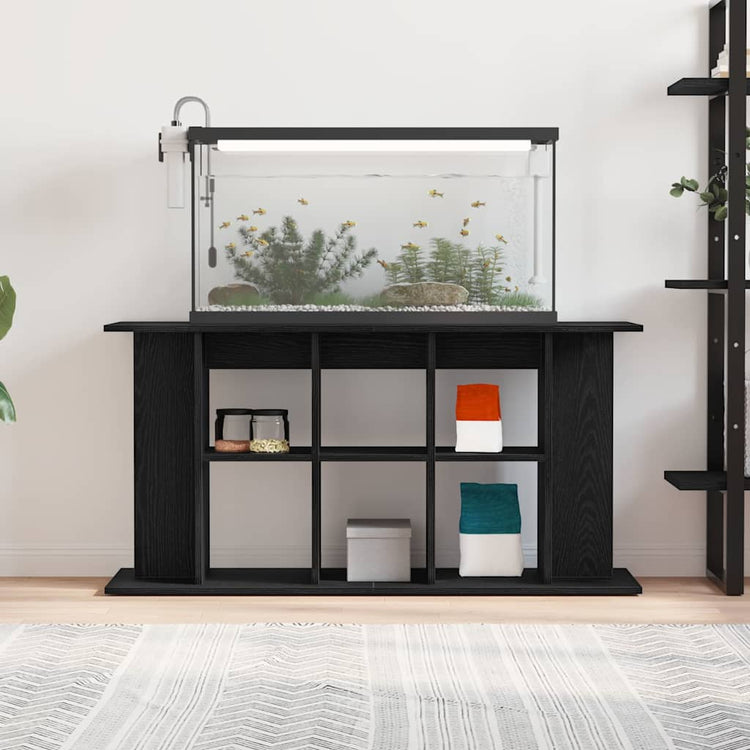 Vidaxx support d'aquarium chêne noir 120x40x60 cm bois d'ingénierie