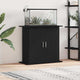 Vidaxx support d'aquarium chêne noir 81x36x73 cm bois d'ingénierie