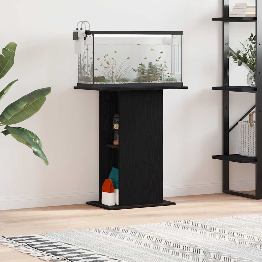 Vidaxx support d'aquarium 60,5x36x72,5 cm aggloméré chêne noir
