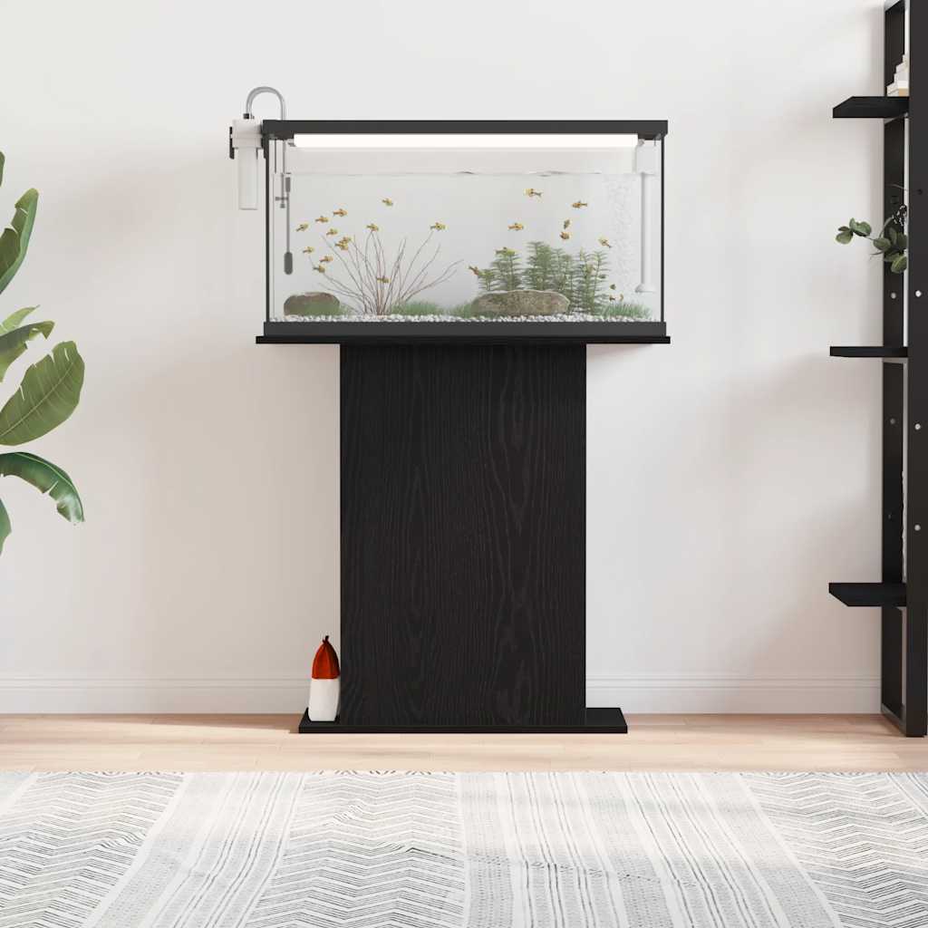 Vidaxx support d'aquarium chêne noir 75x36x72,5 cm bois d'ingénierie
