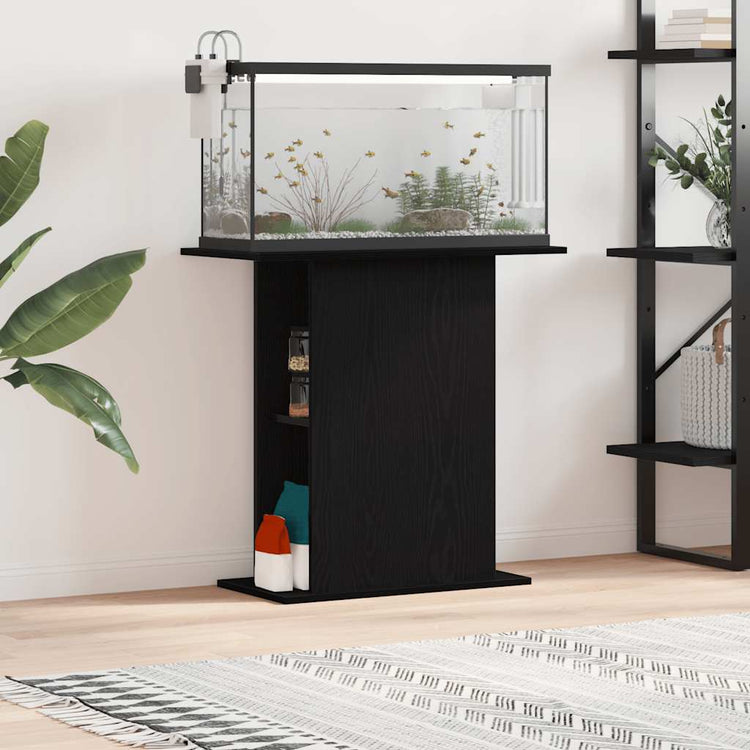Vidaxx support d'aquarium chêne noir 75x36x72,5 cm bois d'ingénierie