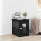 Vidaxxl meuble cage pour chien 45x62x59 cm bois fini chêne noir