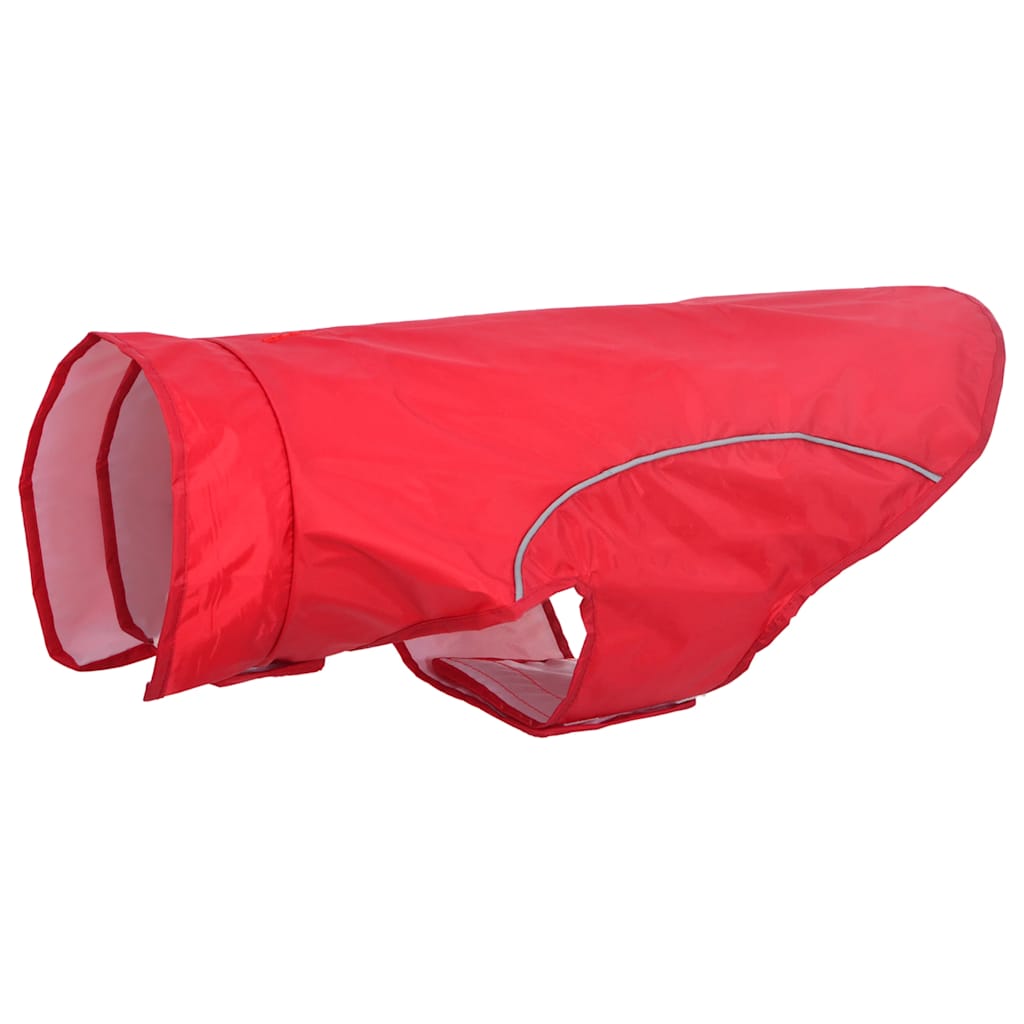 VidaXL imperméable pour chien avec bandes réfléchissantes polyester rouge xl