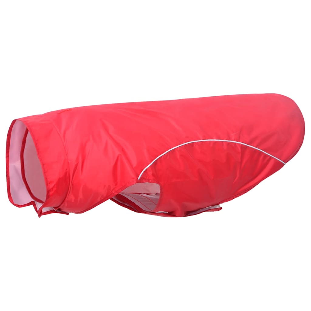 Vidaxxl imperméable pour chien avec bandes réfléchissantes polyester rouge 3xl