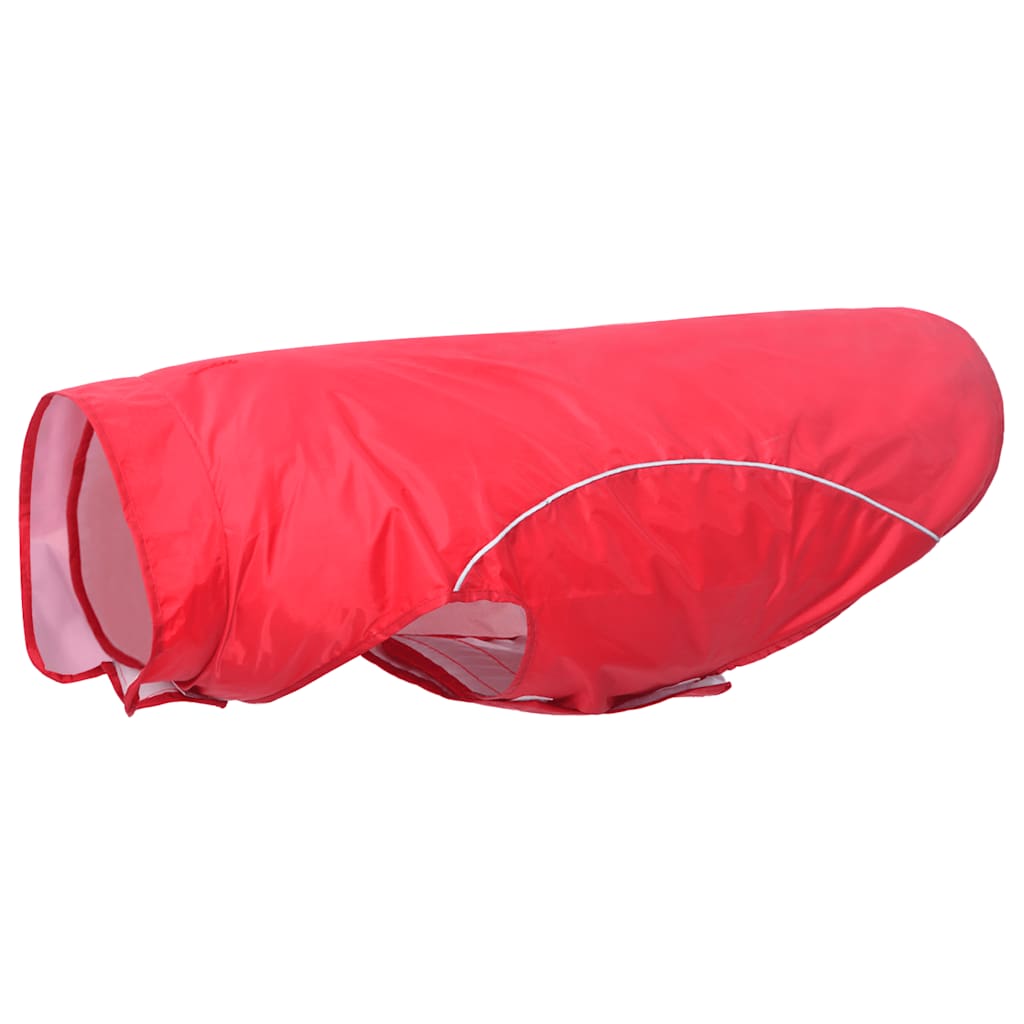 Vidaxxl imperméable pour chien avec bandes réfléchissantes polyester rouge 4xl