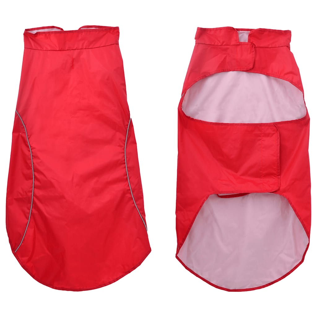Vidaxxl imperméable pour chien avec bandes réfléchissantes polyester rouge 4xl