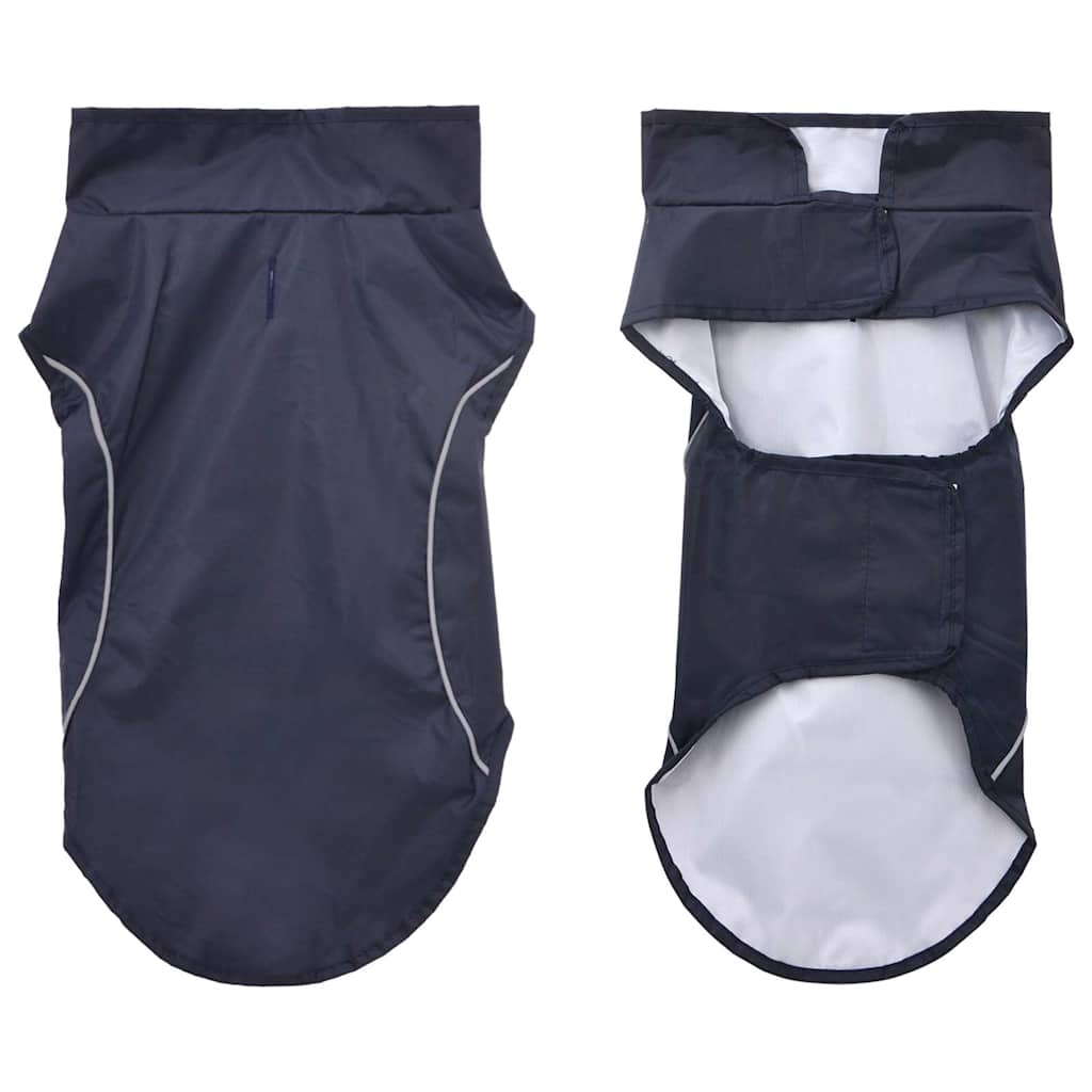 VidaXL imperméable pour chien avec bandes réfléchissantes polyester bleu xxs