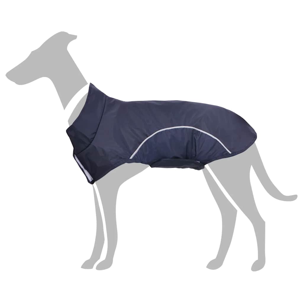 VidaXL imperméable pour chien avec bandes réfléchissantes polyester bleu xxs