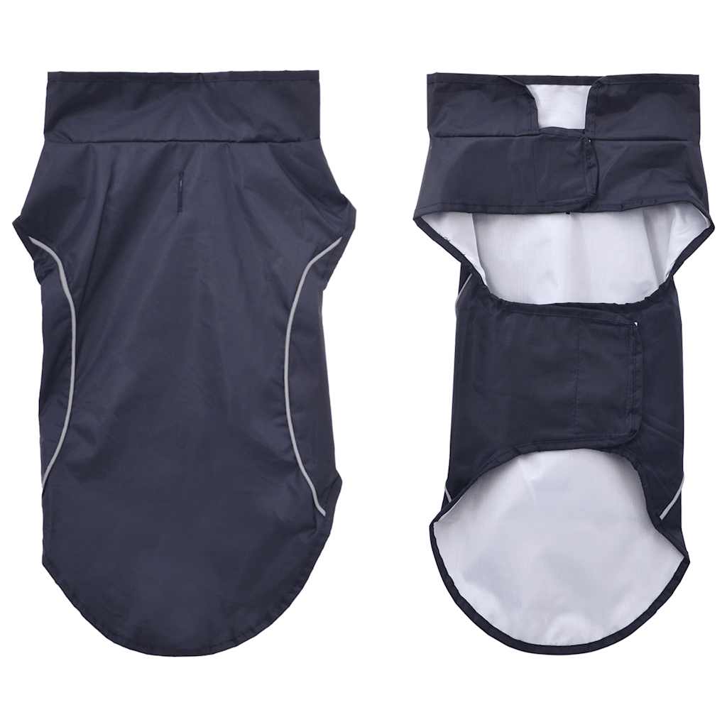 VidaXL imperméable pour chien avec bandes réfléchissantes polyester bleu xs