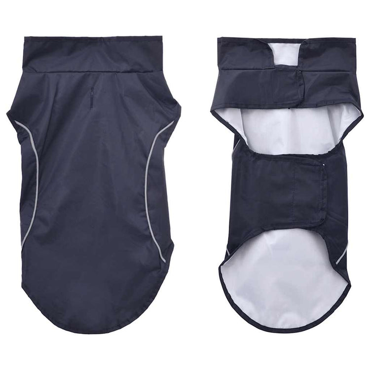 VidaXL imperméable pour chien avec bandes réfléchissantes polyester bleu xs
