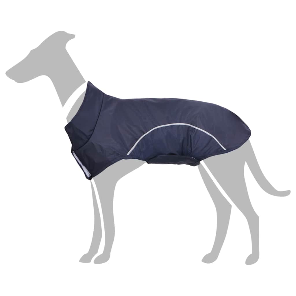 VidaXL imperméable pour chien avec bandes réfléchissantes polyester bleu xs