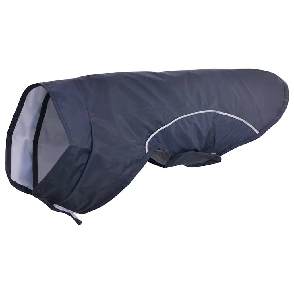 VidaXL imperméable pour chien avec bandes réfléchissantes polyester bleu marine s