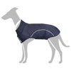 VidaXL imperméable pour chien avec bandes réfléchissantes polyester bleu marine s