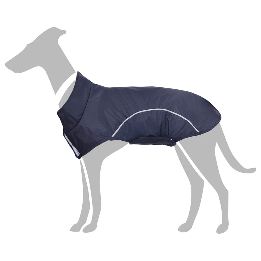 VidaXL imperméable pour chien avec bandes réfléchissantes polyester bleu xl