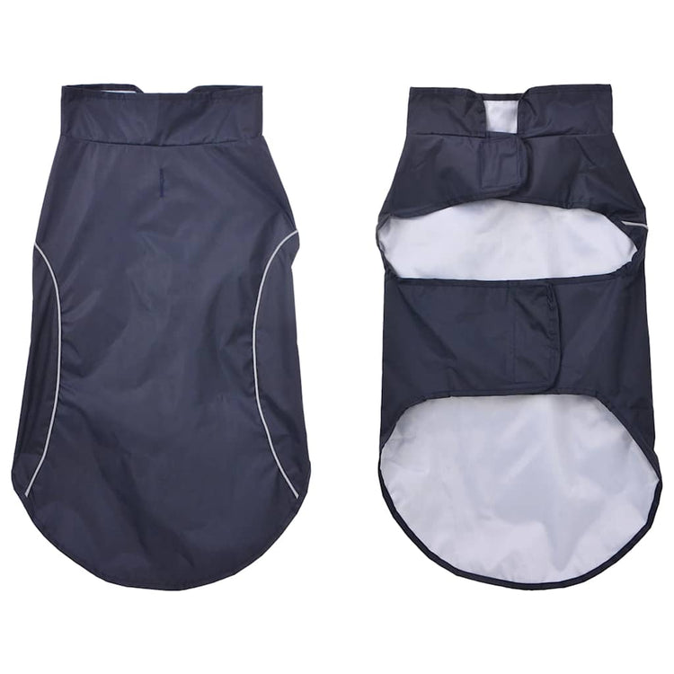 Vidaxxl imperméable pour chien avec bandes réfléchissantes polyester bleu 2xl