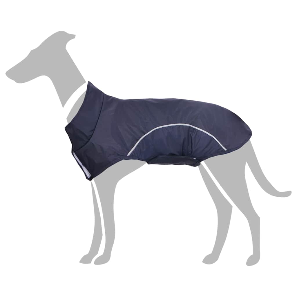 Vidaxxl imperméable pour chien avec bandes réfléchissantes polyester bleu 3xl