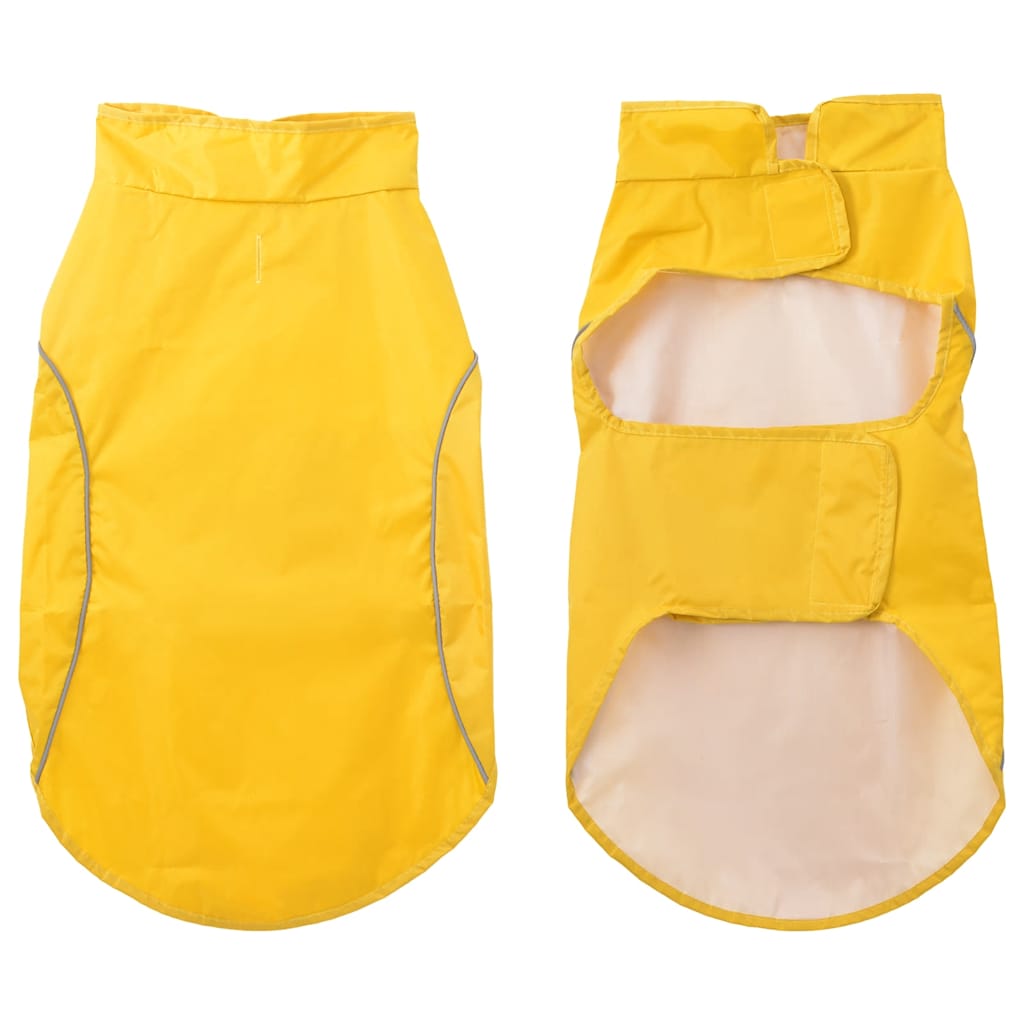 Vidaxxl imperméable pour chien avec bandes réfléchissantes polyester jaune l
