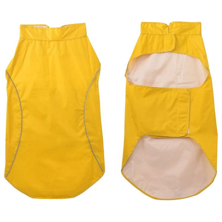 Vidaxxl imperméable pour chien avec bandes réfléchissantes polyester jaune 3xl