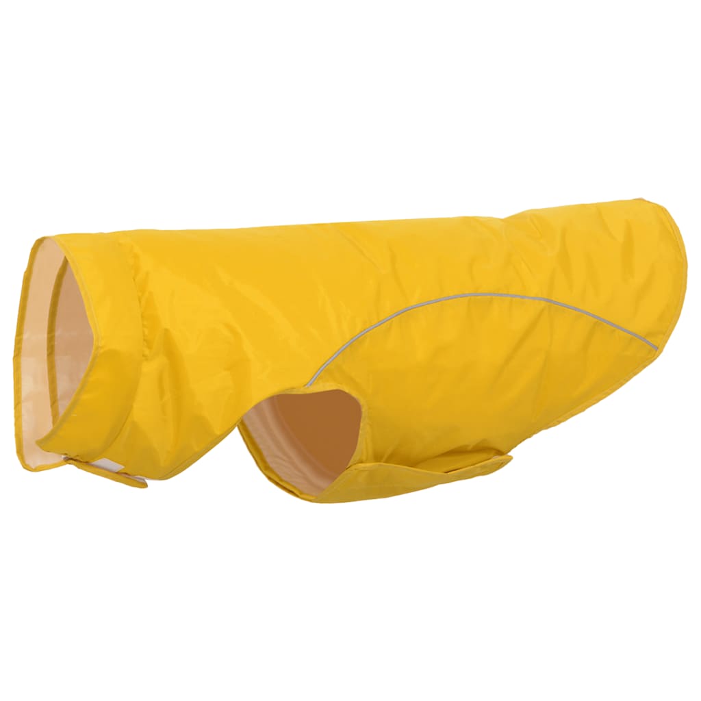 Vidaxxl imperméable pour chien avec bandes réfléchissantes polyester jaune 4xl