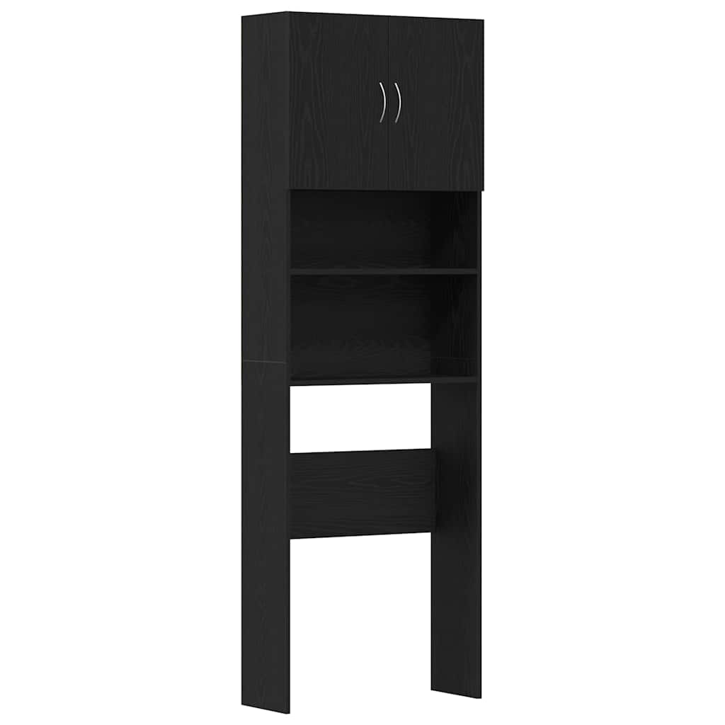 Vidaxx meuble lave-linge 64x24x190 cm aggloméré chêne noir