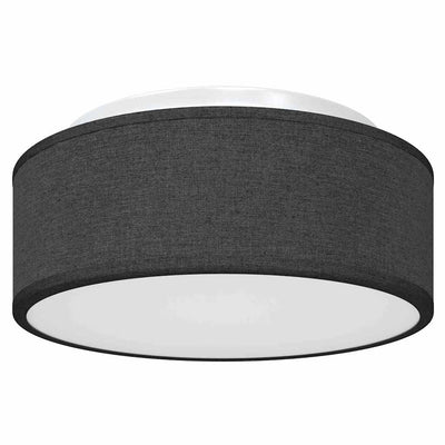 Vidaxx plafonnier avec spots noir 30 x 30 x 13,5 cm tissu