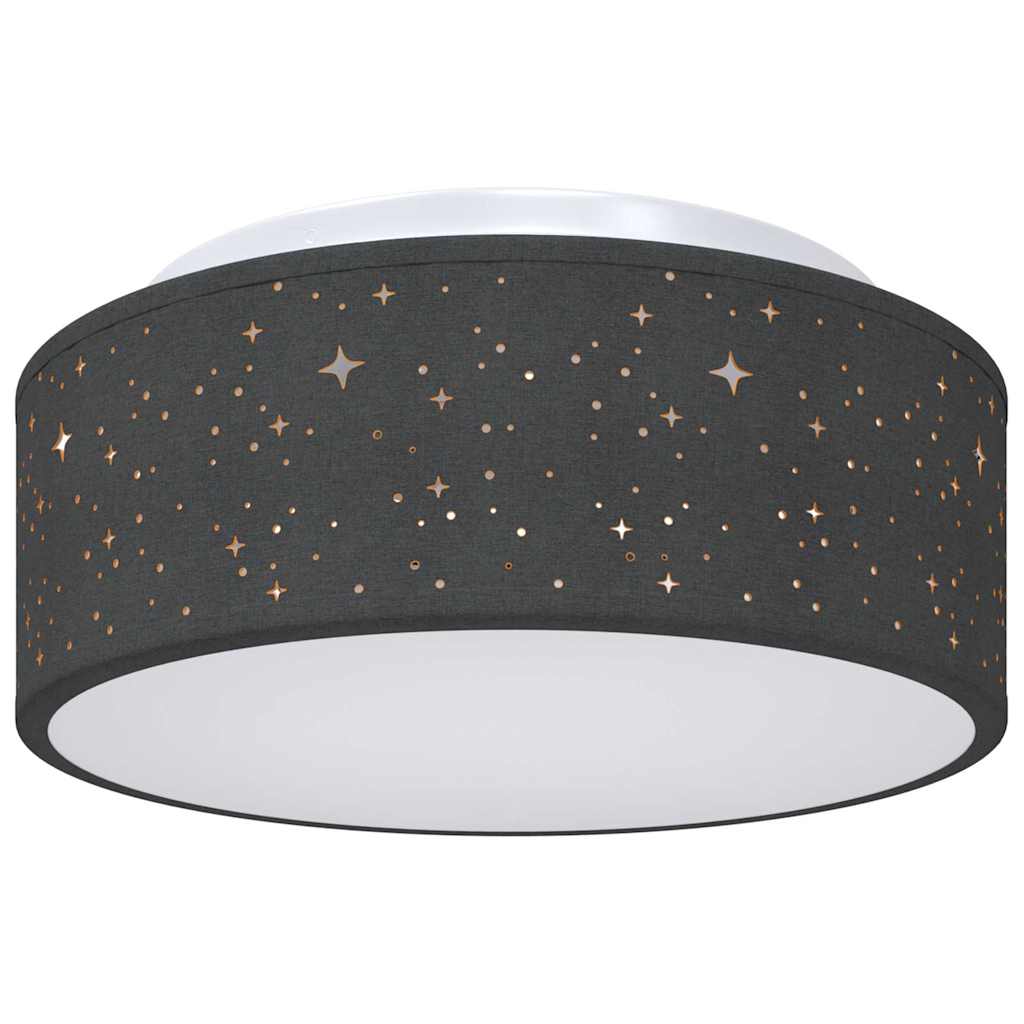 Vidaxx plafonnier avec spots noir 30 x 30 x 13,5 cm tissu
