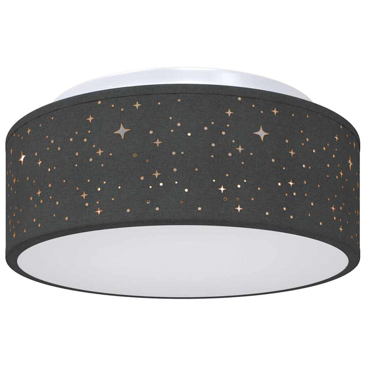 Vidaxx plafonnier avec spots noir 30 x 30 x 13,5 cm tissu