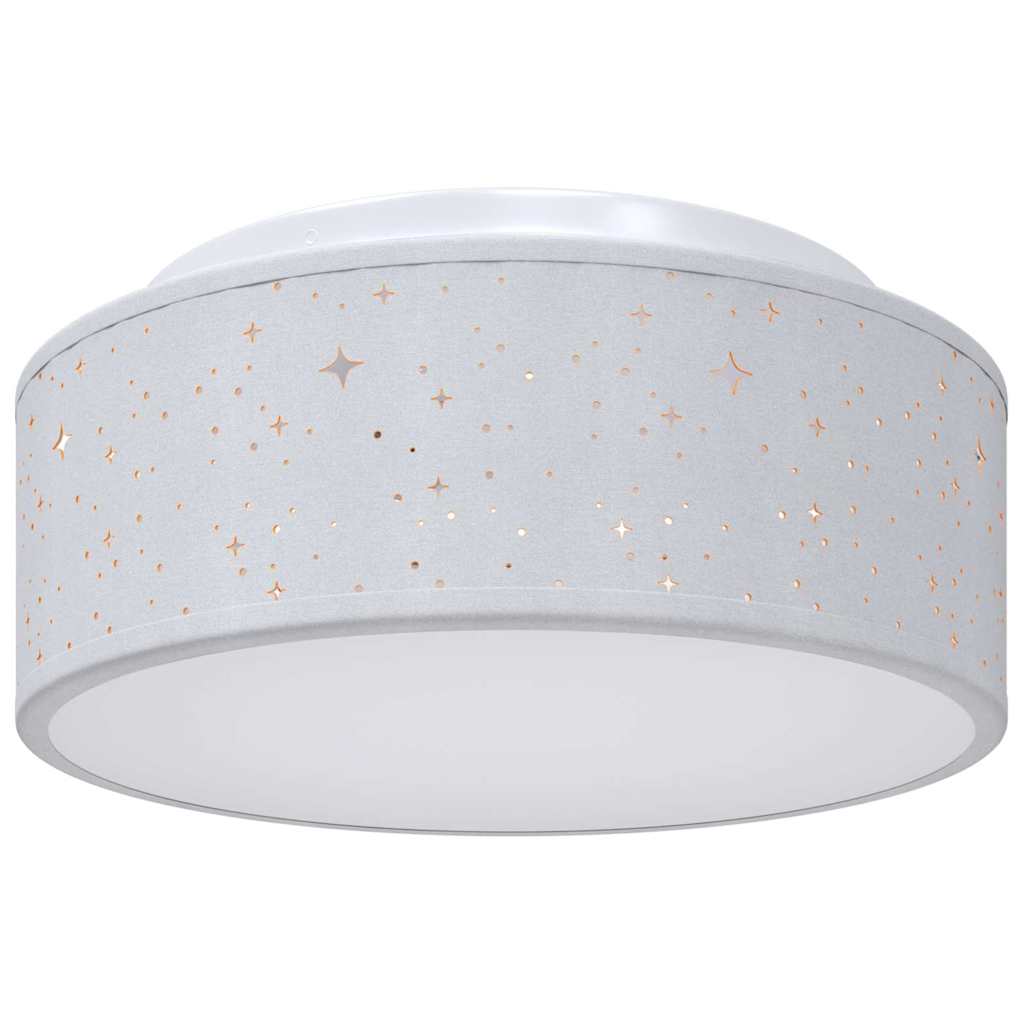 Vidaxx plafonnier avec spots gris 30 x 30 x 13,5 cm tissu