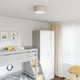 Vidaxx plafonnier avec spots taupe 30 x 30 x 13,5 cm tissu