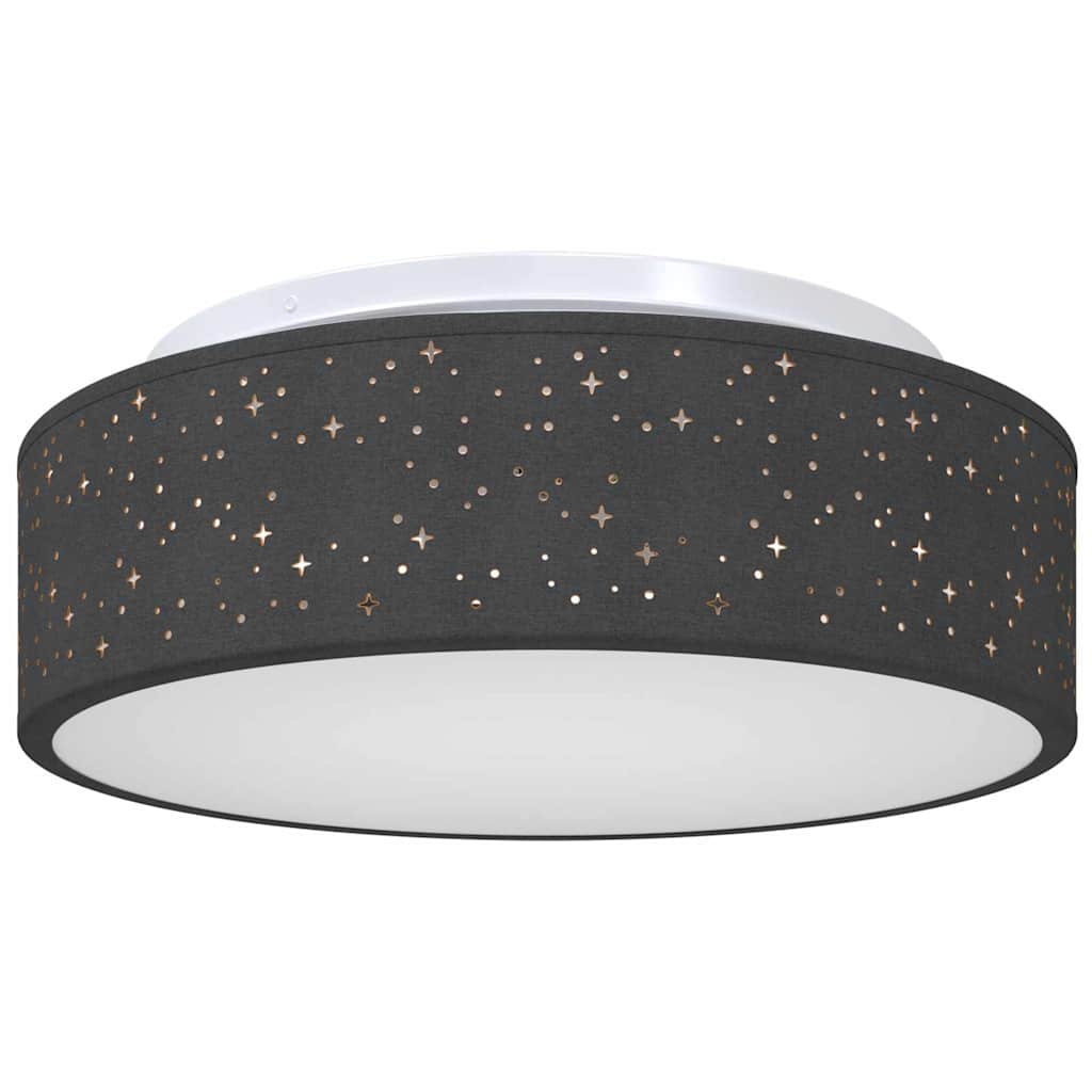 VidaXL plafonnier avec spots noir 38 x 38 x 13,5 cm tissu