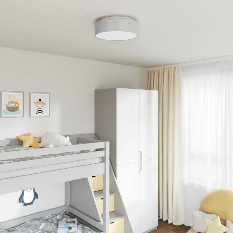Vidaxx plafonnier avec spots gris 38 x 38 x 13,5 cm tissu