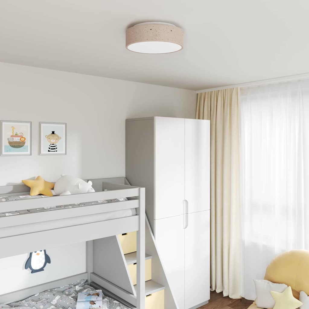 Vidaxx plafonnier avec spots taupe 38 x 38 x 13,5 cm tissu