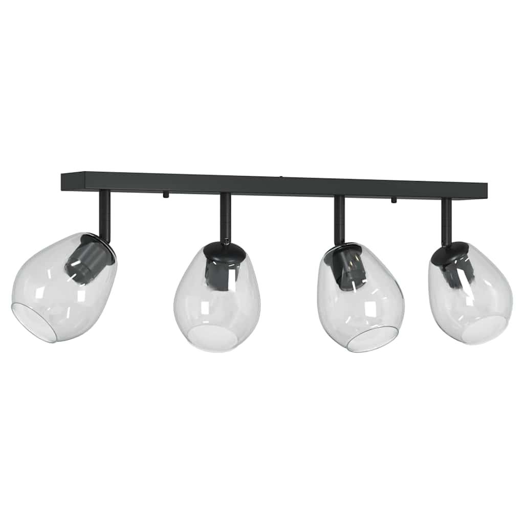 Spot de plafond Vidaxx noir 73,5 x 13 x 26 cm verre et métal