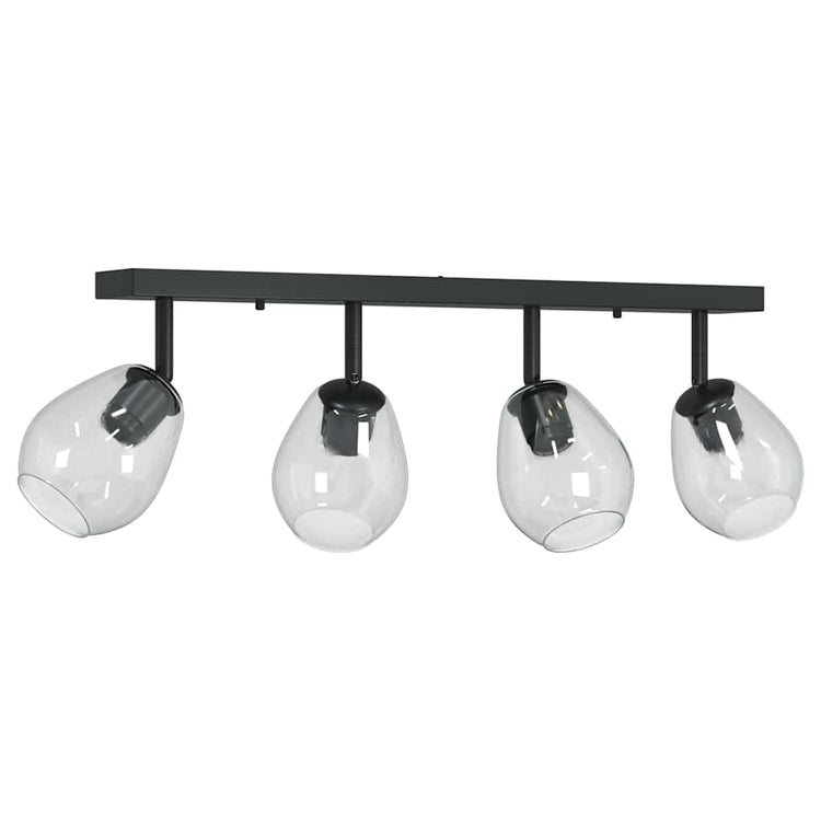 Spot de plafond Vidaxx noir 73,5 x 13 x 26 cm verre et métal