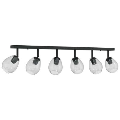Spot de plafond Vidaxx noir 110,5 x 13 x 26 cm verre et métal