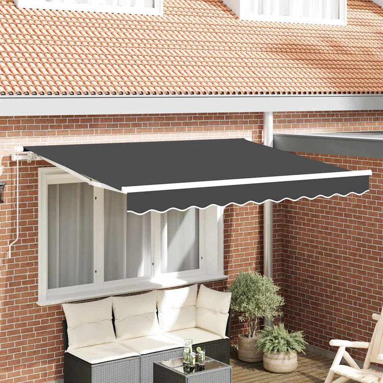 Vidaxx toile de remplacement pour auvent anthracite 235 x 195 cm