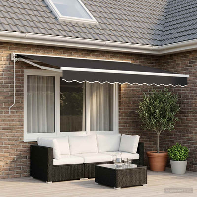 Vidaxx toile de remplacement pour auvent anthracite 280 x 195 cm