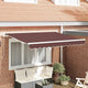Vidaxx toile de remplacement pour auvent marron 330 x 195 cm polyester