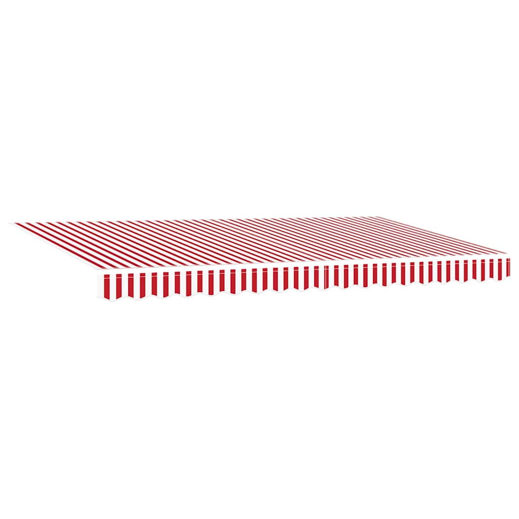 Vidaxx toile de remplacement pour auvent rouge et blanc 380 x 195 cm