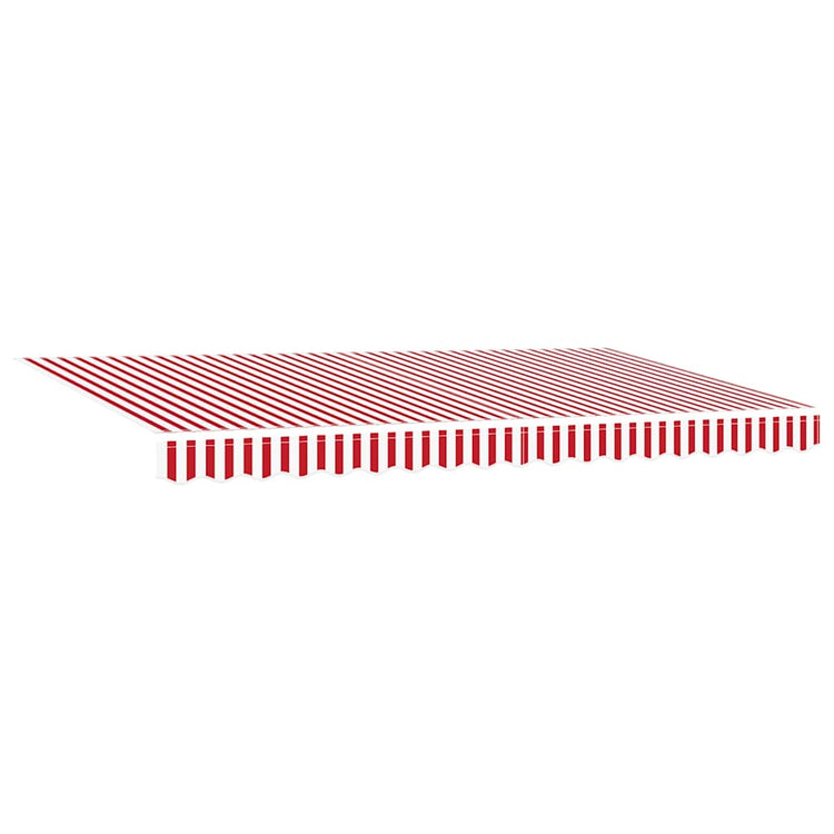 Vidaxx toile de remplacement pour auvent rouge et blanc 380 x 195 cm