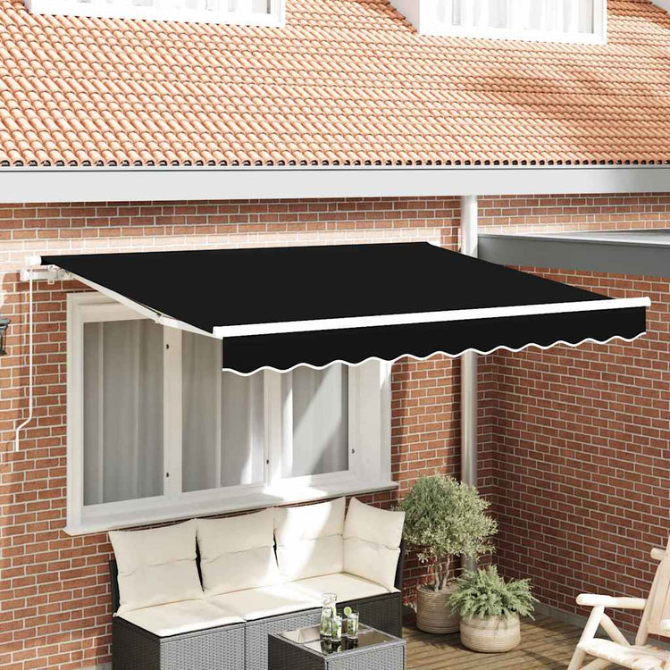 Vidaxx toile de remplacement pour auvent noir 280 x 245 cm polyester
