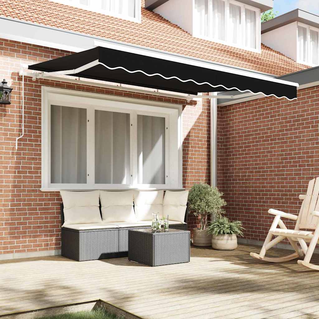 Vidaxx toile de remplacement pour auvent noir 280 x 245 cm polyester