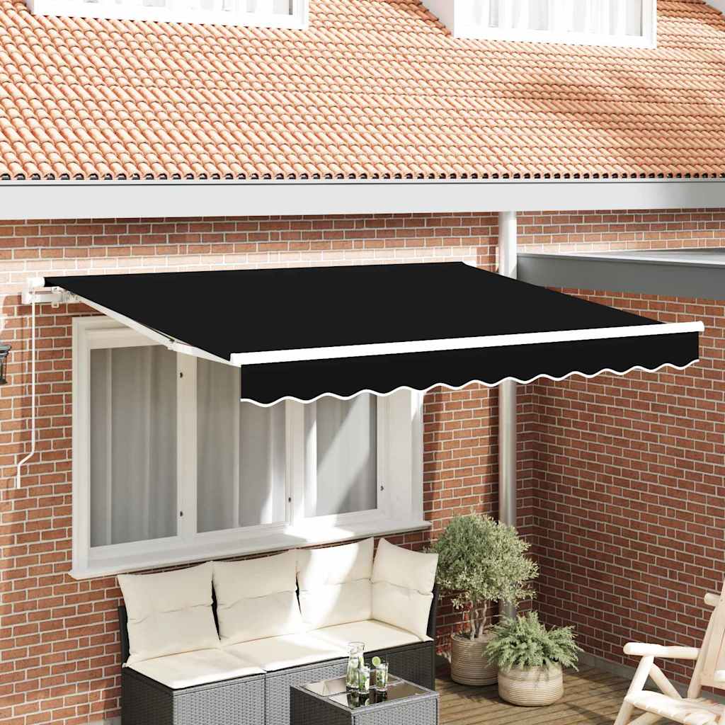 Vidaxx toile de remplacement pour auvent noir 330 x 245 cm polyester
